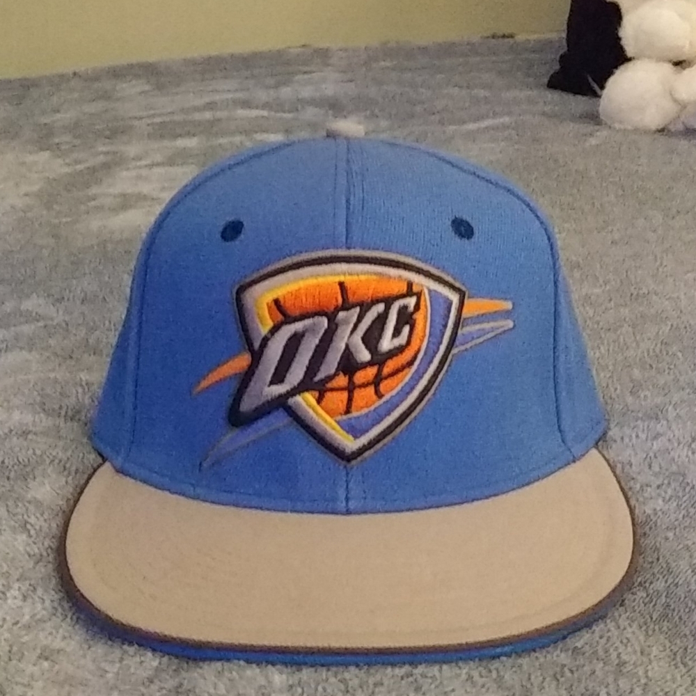 OKC Thunder Adidas Flex fit high crown hat .